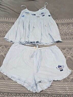 Printfresh Naya Short Set In High Tea Toile Size XS